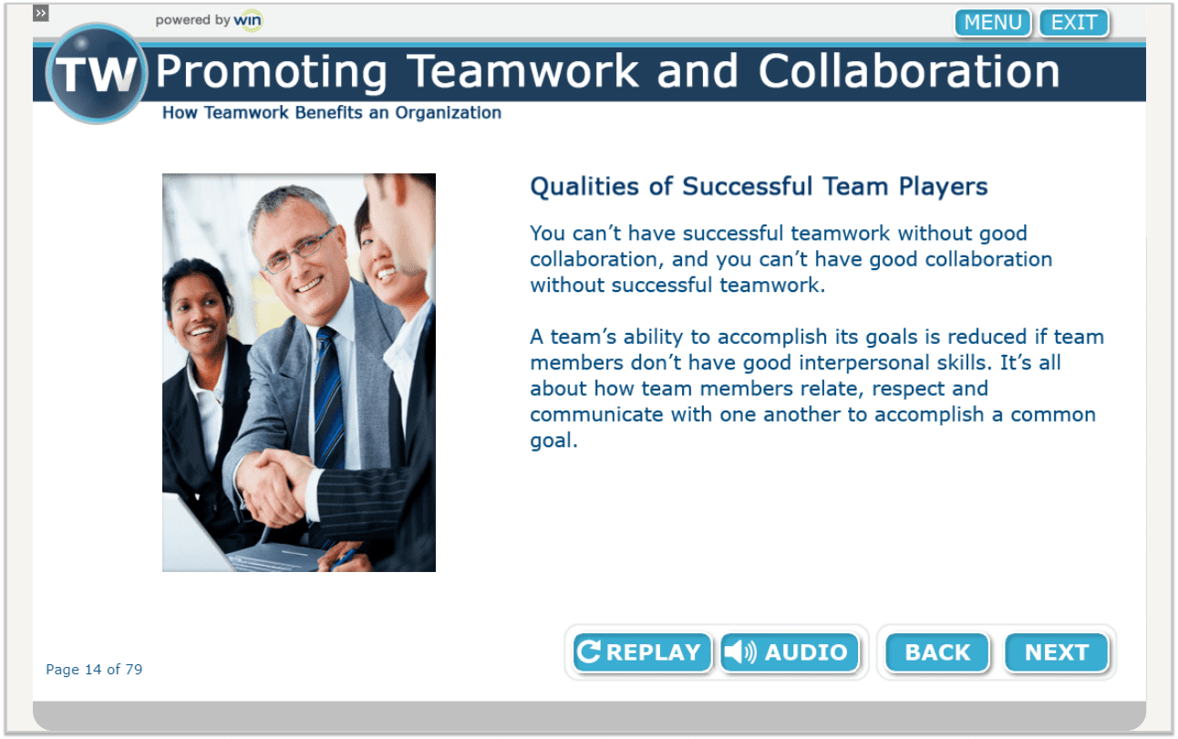 Promoting Teamwork and Collaboration sample lesson