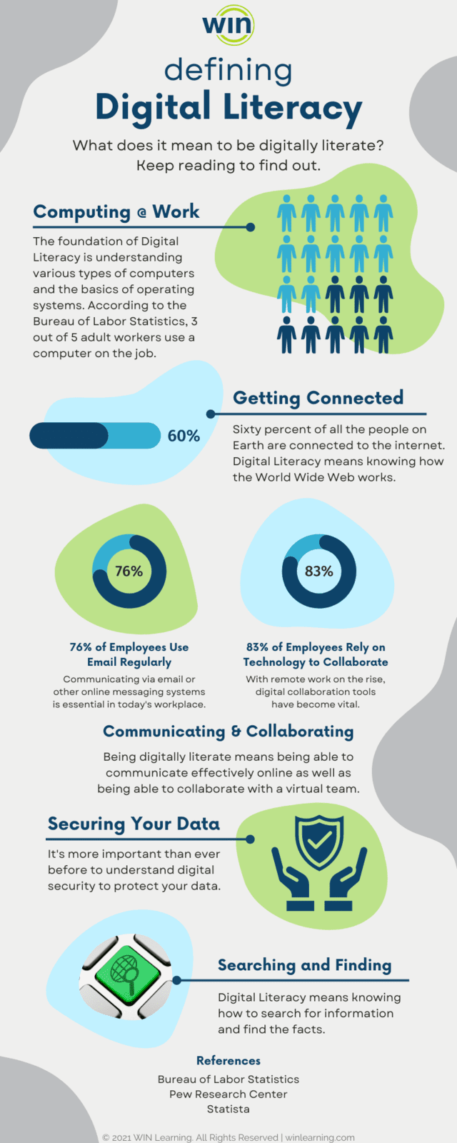 Defining Digital Literacy infographic