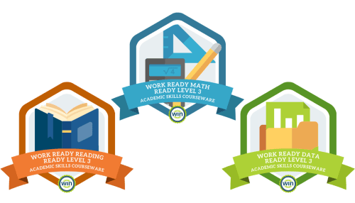 Work Ready Math, Work Ready Reading, and Work Ready Data eBadges