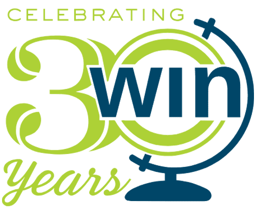 WIN Learning 30th anniversary logo