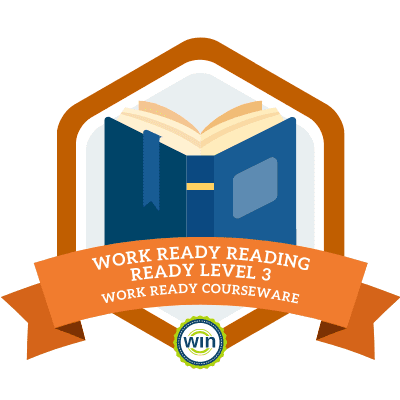 Work Ready Reading Level 3 badge
